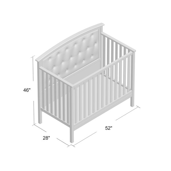 Three Posts™ Baby & Kids Essex Tufted 4in1 Convertible Upholstered